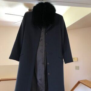 Versace Long Coat with Fur